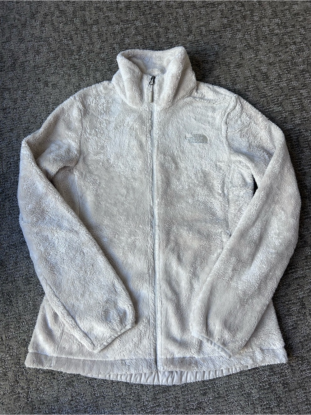The North Face Osito Ivory Plush Fleece Jacket - Size Small